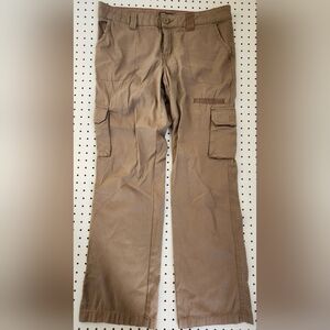 Dickies Women's Relaxed Fit Cargo Pants Brown Size 12R Workwear Gorpcore Utility